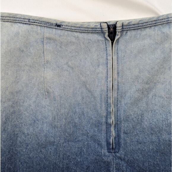 Y2K Ombre Denim Mini Skirt - Picture 7 of 7